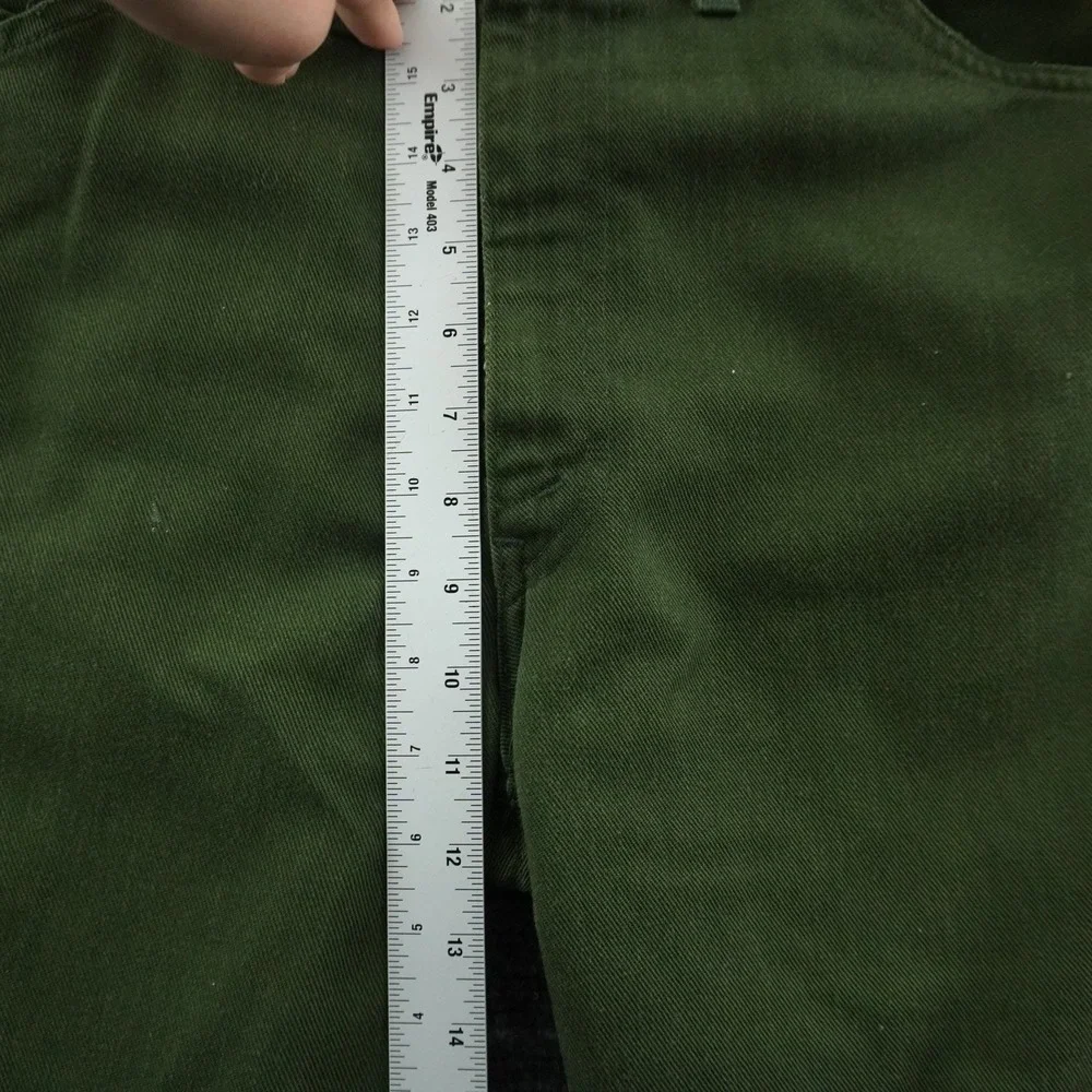 Levi's Sta-Prest Pants Mens 34x28 Green Vintage 60s Talon 42 Big E Black Tab